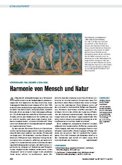 Vorschauseite 1: Körperbilder: Paul Cézanne (1839 – 1906) – Harmonie von Mensch und Natur