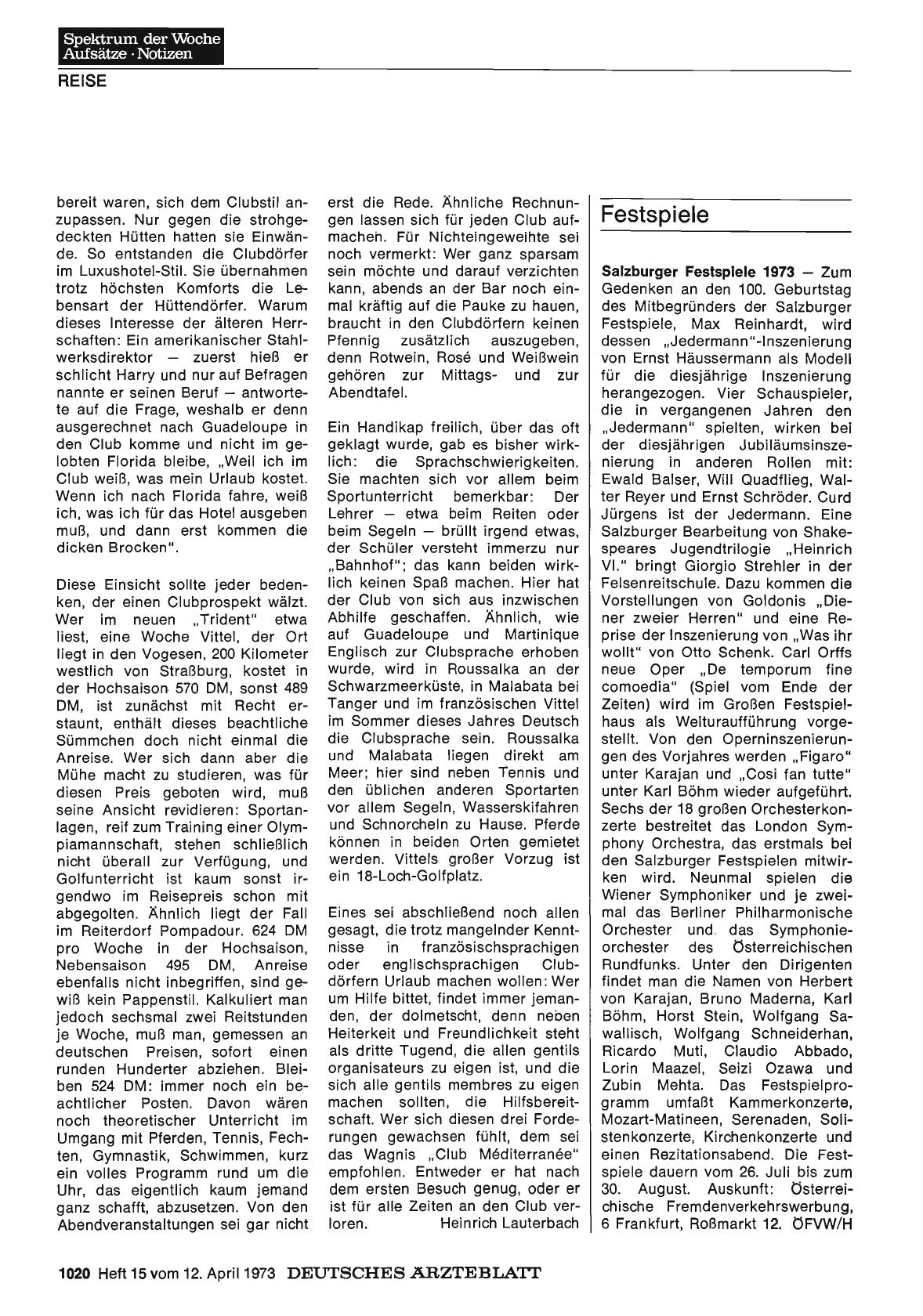 Vorschauseite 1: Festspiele