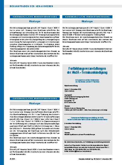 Vorschauseite 1: Mitteilungen
