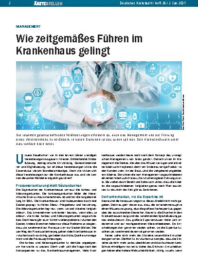 Vorschauseite 1: Management: Wie zeitgemäßes Führen im Krankenhaus gelingt