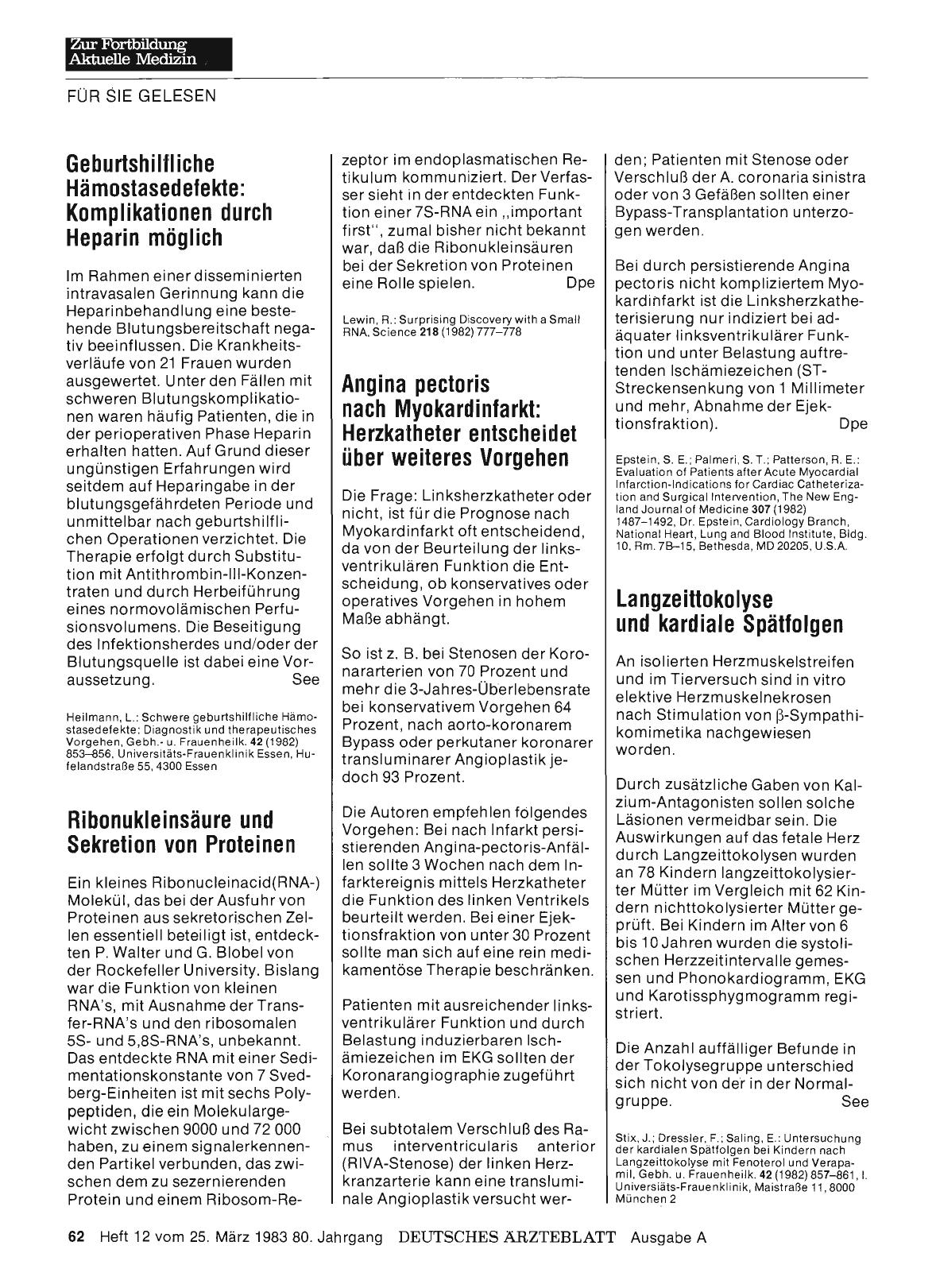 Vorschauseite 1: Geburtshilfliche Hämostasedefekte: Komplikationen durch Heparin möglich