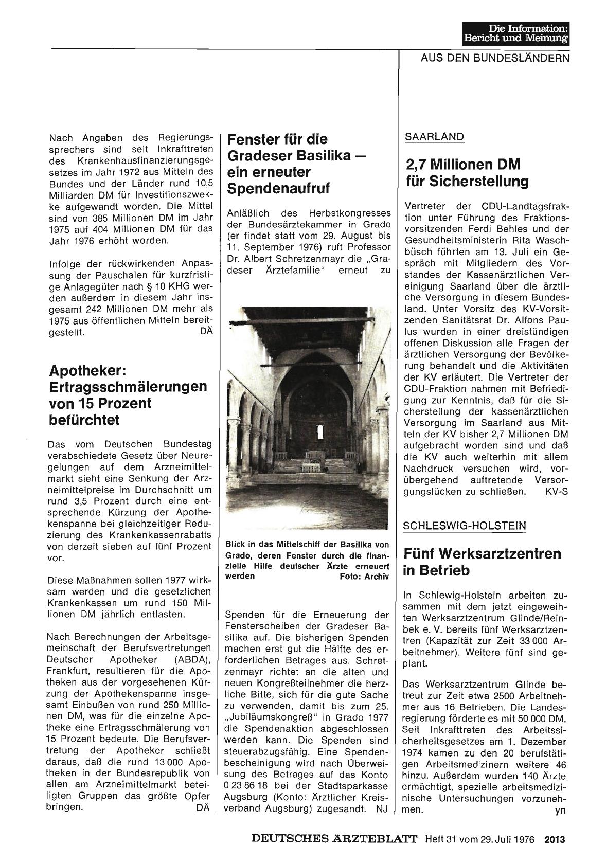 Vorschauseite 1: Apotheker: Ertragsschmälerungen von 15 Prozent befürchtet