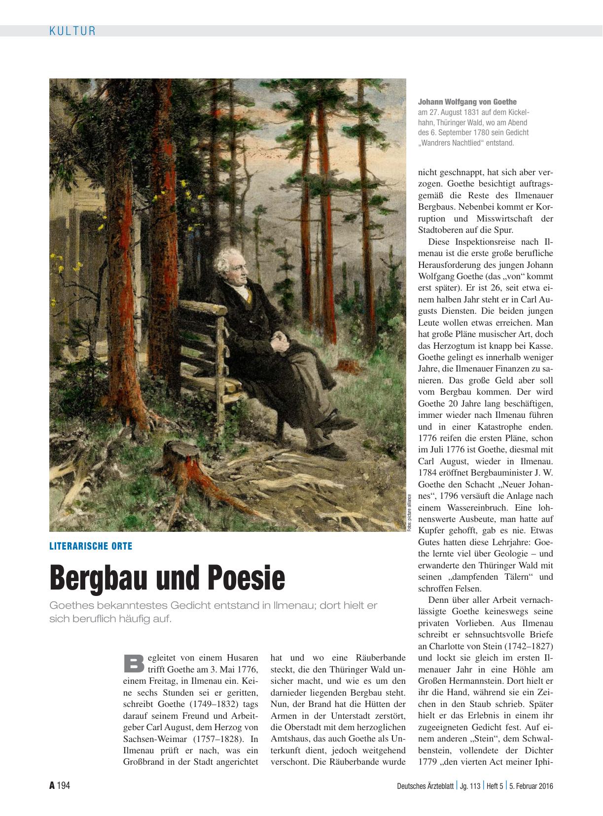 Vorschauseite 1: Literarische Orte: Bergbau und Poesie