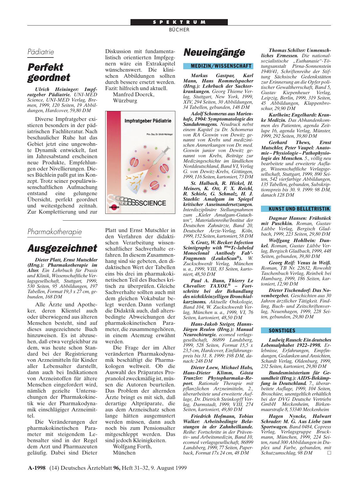 Vorschauseite 1: Impfratgeber Pädiatrie