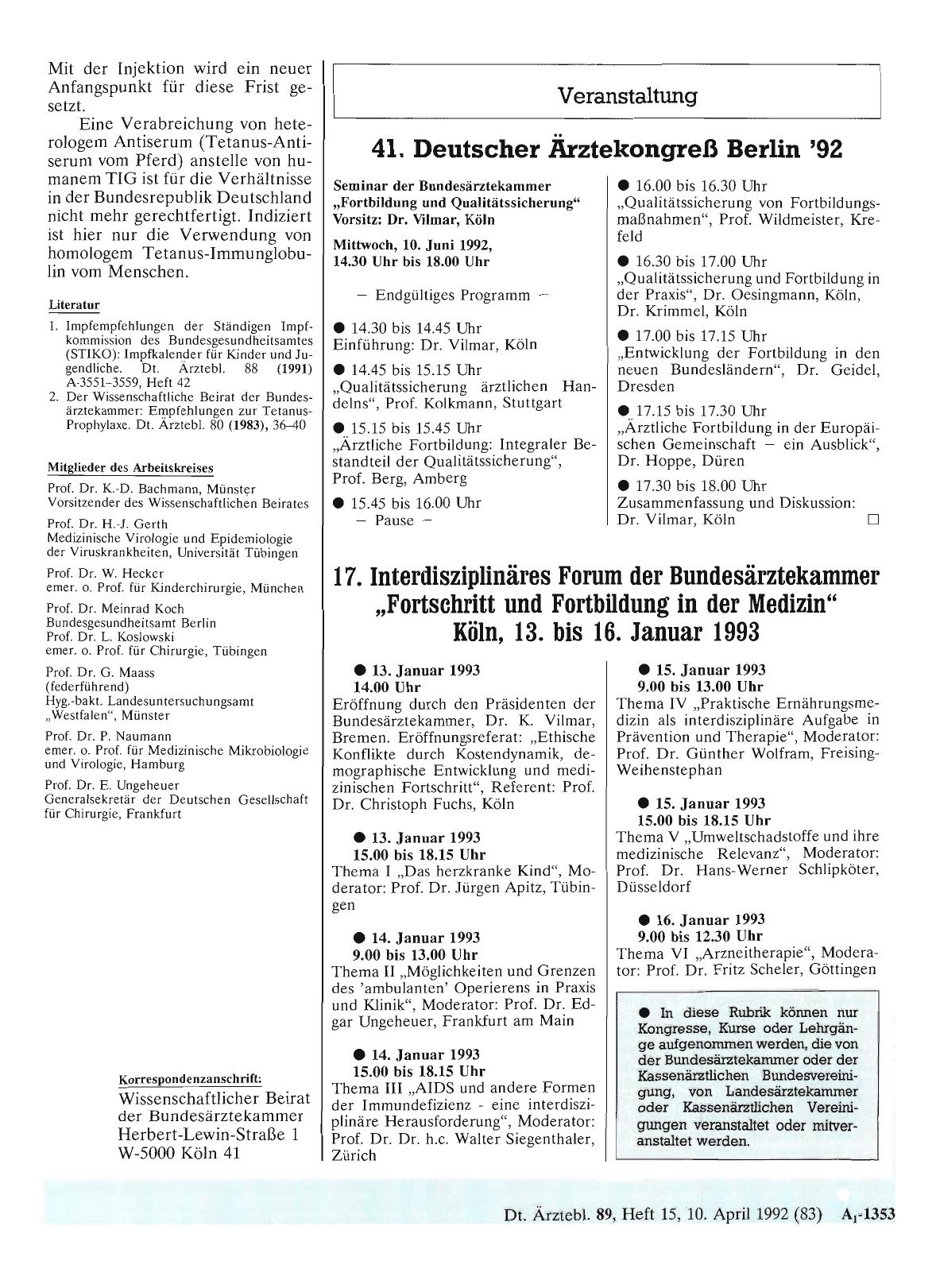 Vorschauseite 1: Veranstaltung