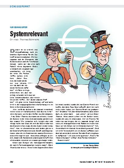 Vorschauseite 1: Von Schräg unten: Systemrelevant