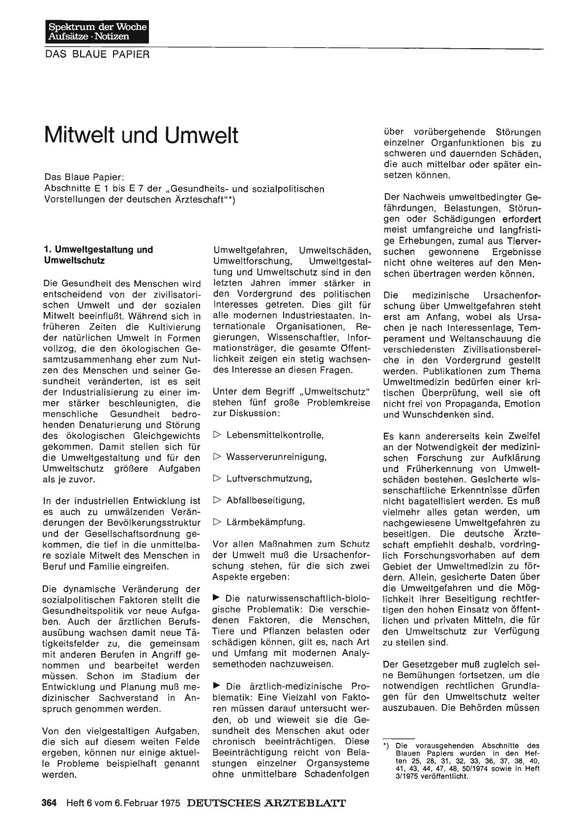 Vorschauseite 1: Mitwelt und Umwelt