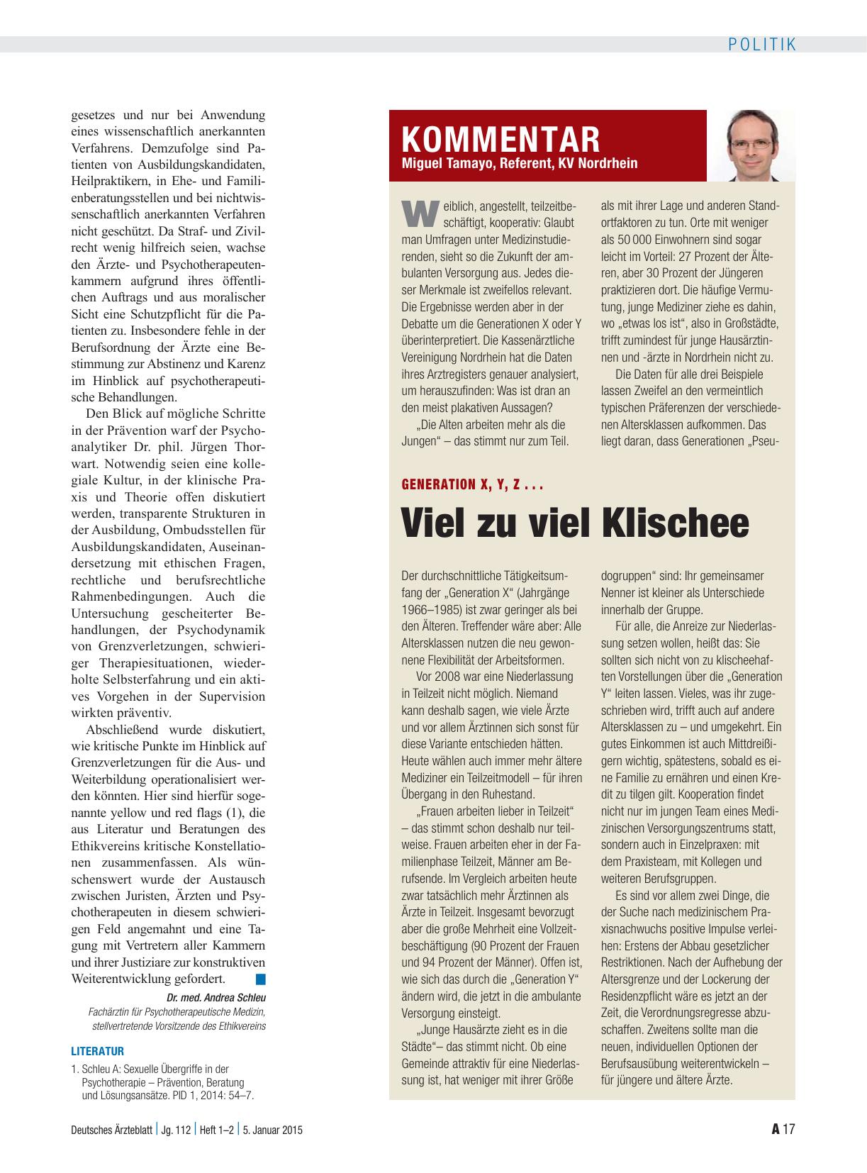 Vorschauseite 1: Generation X, Y, Z. .. : Viel zu viel Klischee