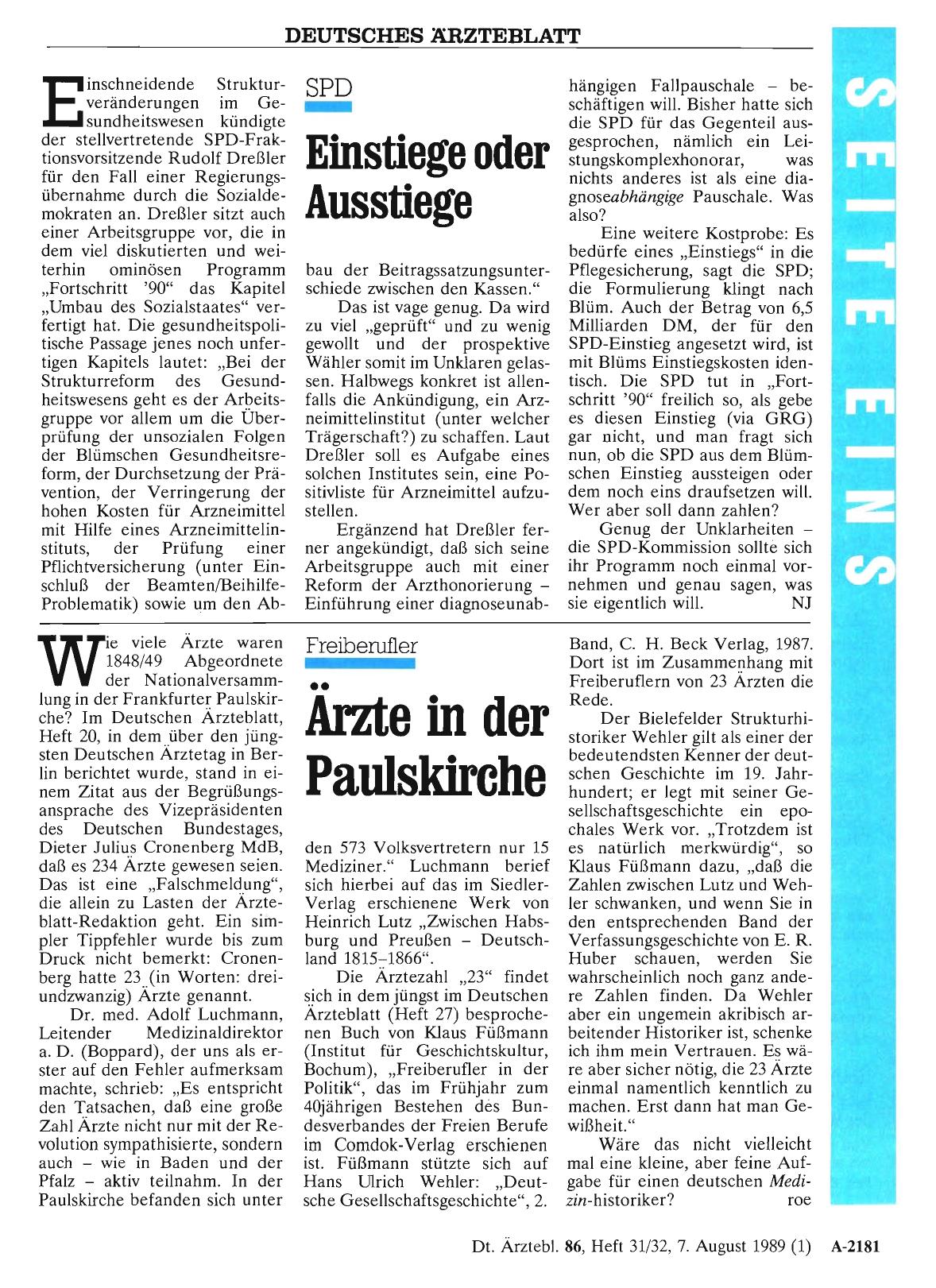 Vorschauseite 1: Freiberufler: Ärzte in der Paulskirche