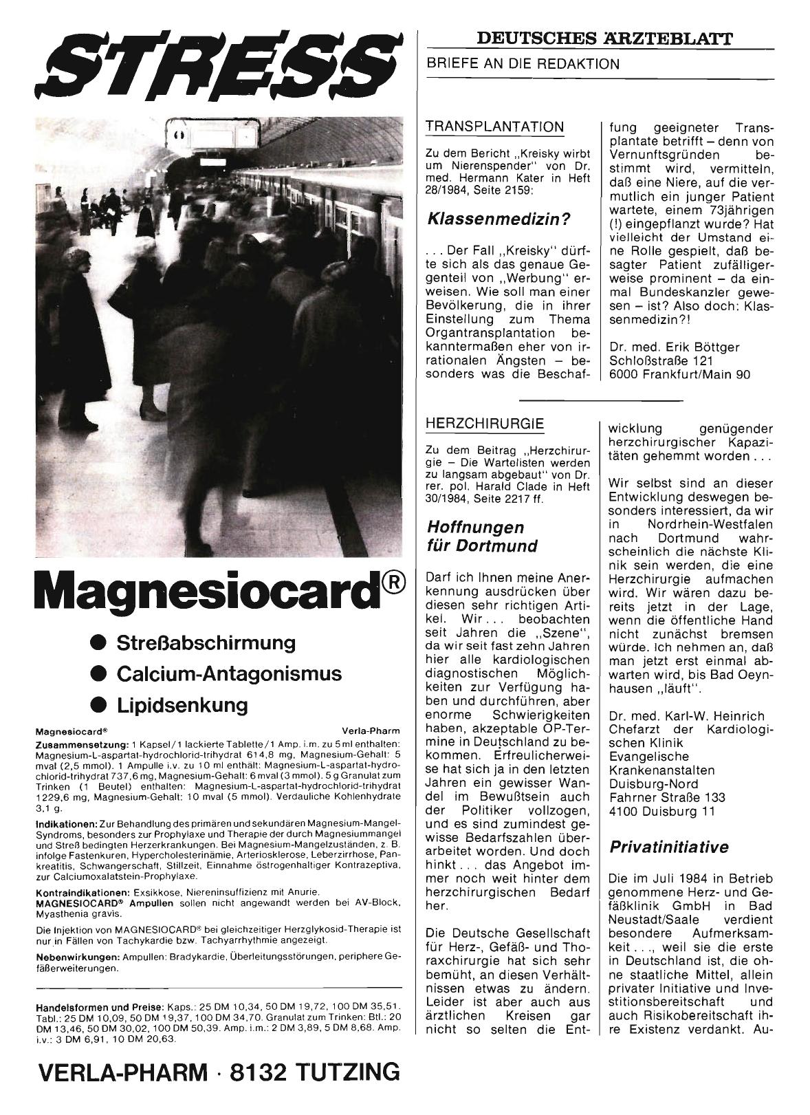 Vorschauseite 1: HERZCHIRURGIE: Privatinitiative