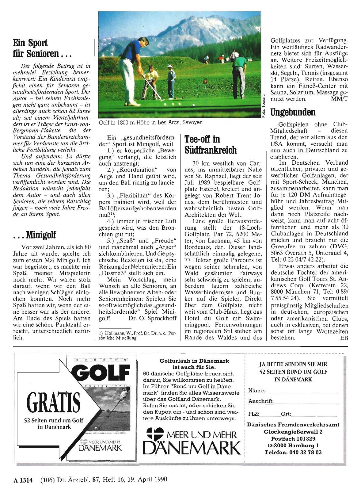 Vorschauseite 1: Tee-off in Südfrankreich