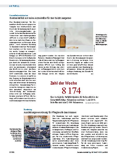 Vorschauseite 1: Gesundheitsministerium: Bundesinstitut soll keine Arzneimittel für den Suizid ausgeben