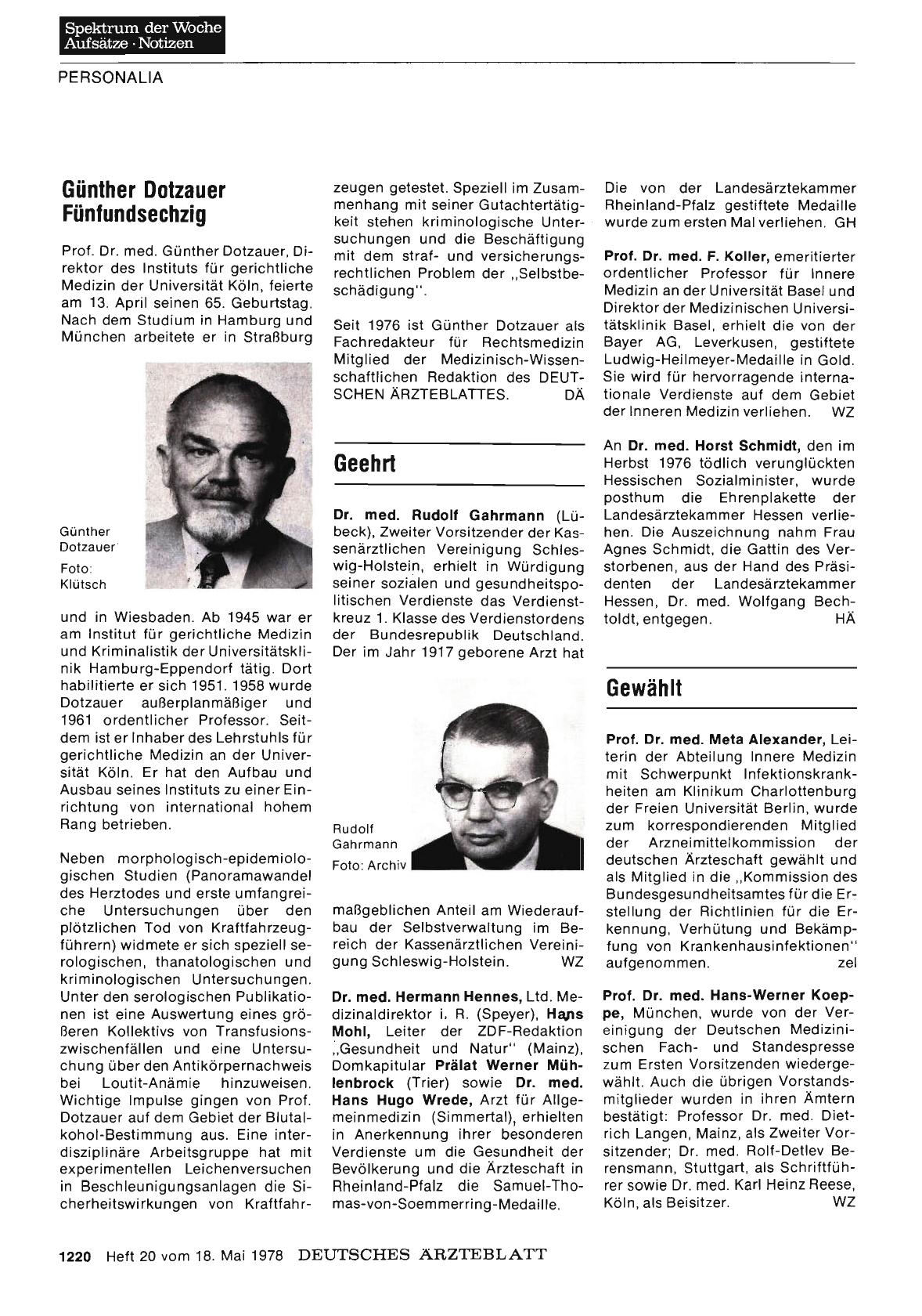 Vorschauseite 1: Gewählt