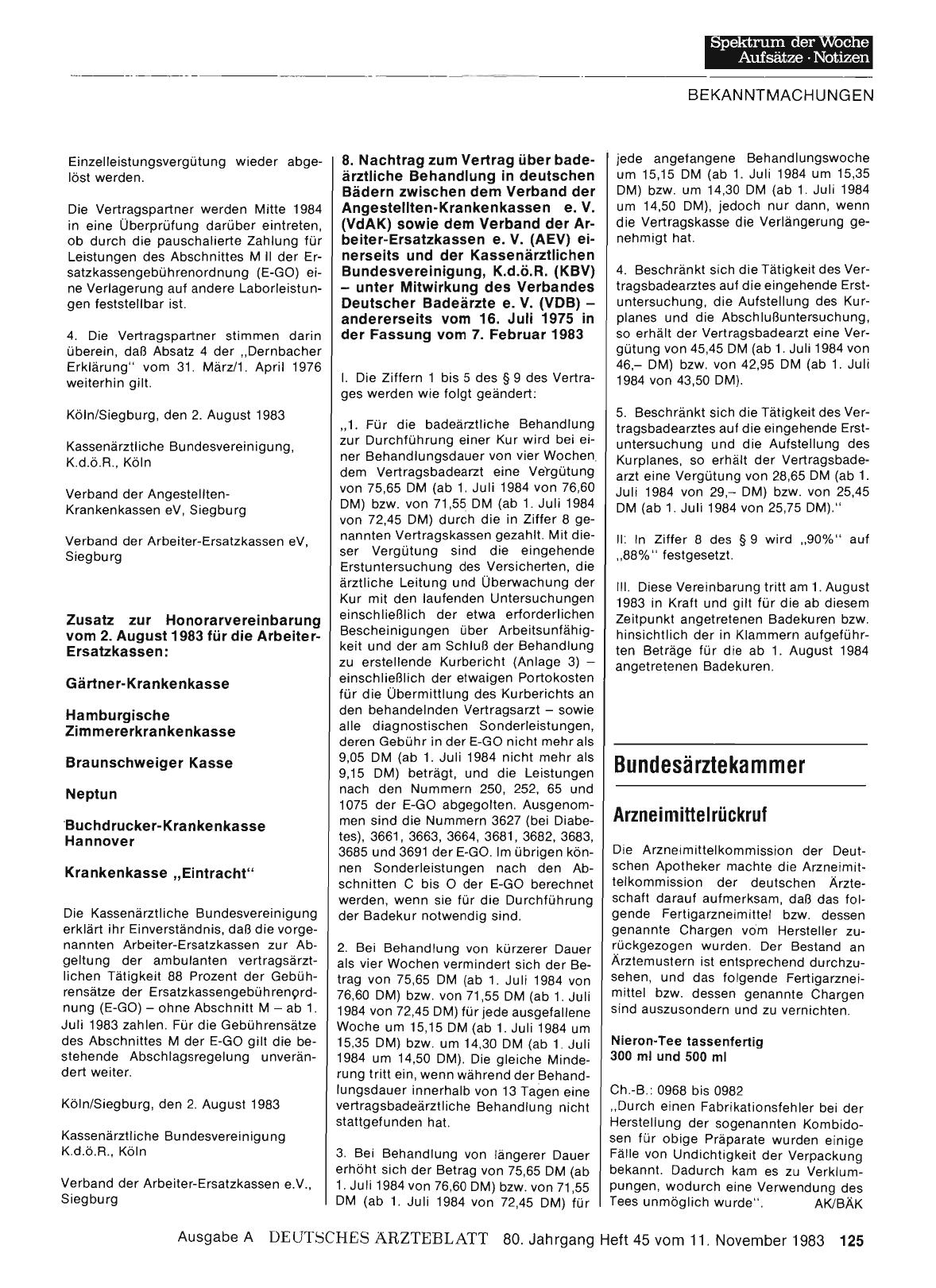 Vorschauseite 1: Bundesärztekammer: Arzneimittelrückruf