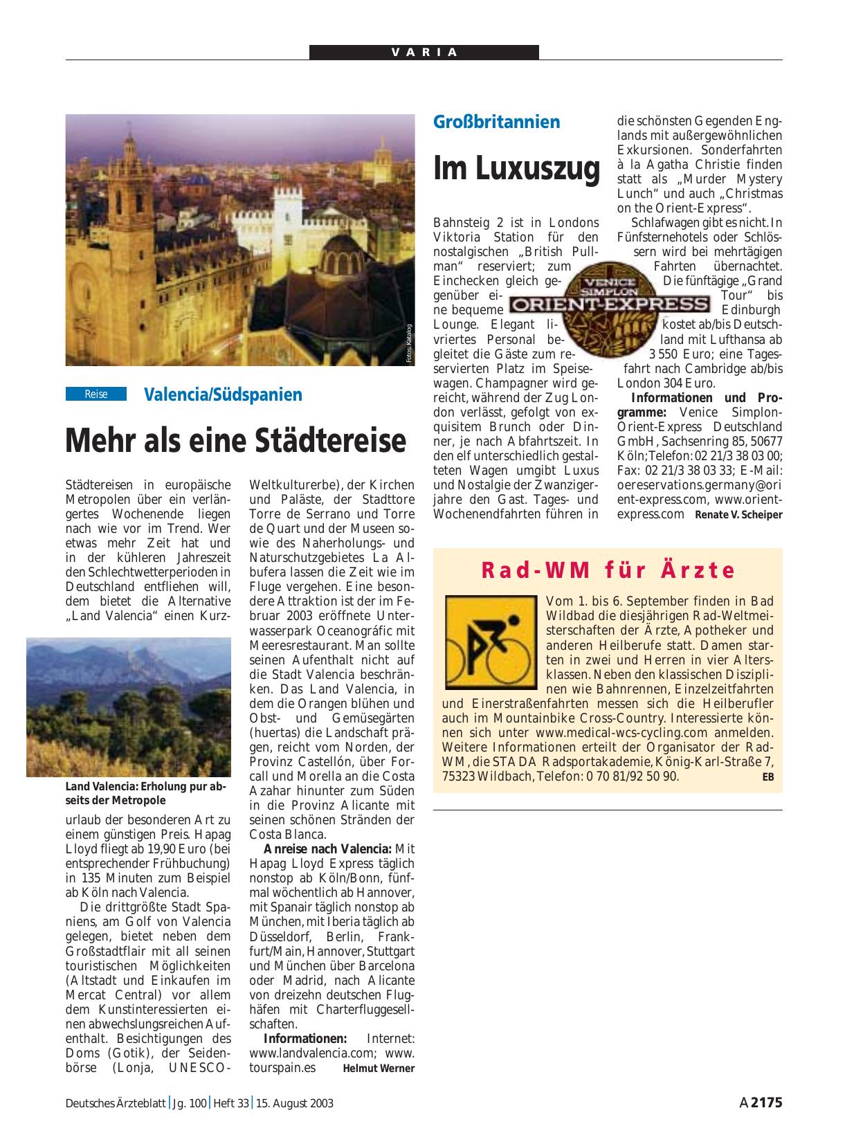 Vorschauseite 1: Großbritannien: Im Luxuszug