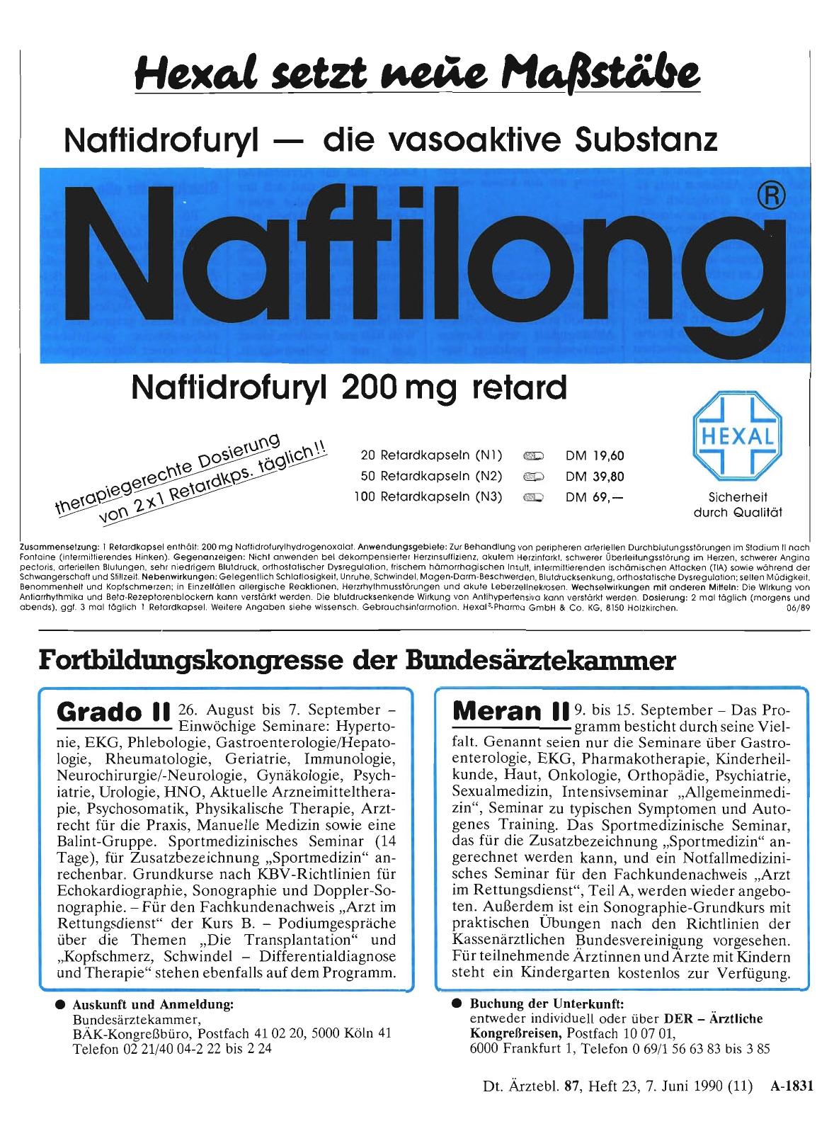 Vorschauseite 1: Fortbildungskongresse der Bundesärztekammer