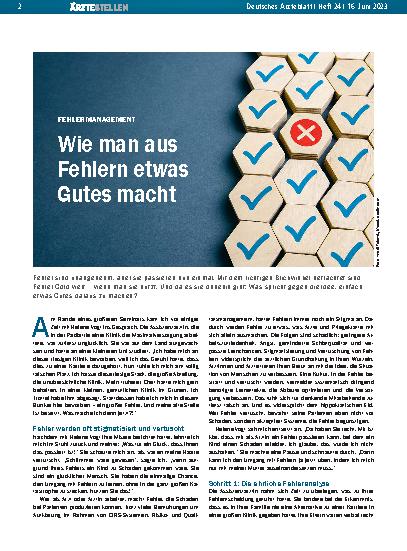 Vorschauseite 1: Fehlermanagement: Wie man aus Fehlern etwas Gutes macht