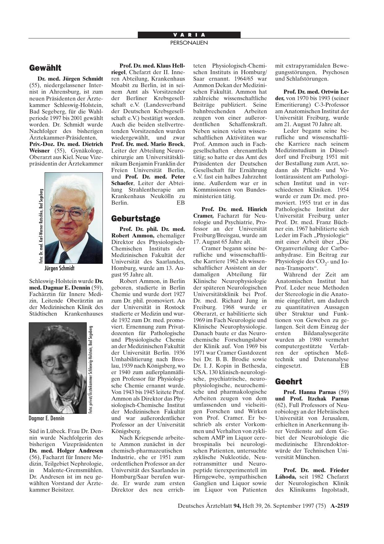 Vorschauseite 1: Geehrt