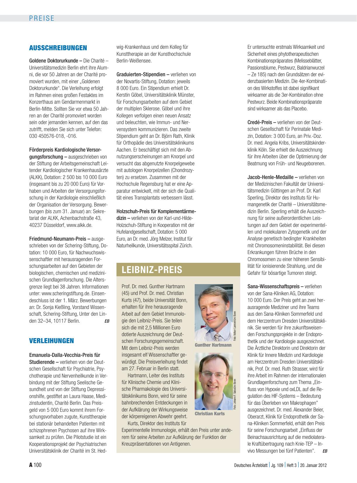 Vorschauseite 1: Ausschreibungen