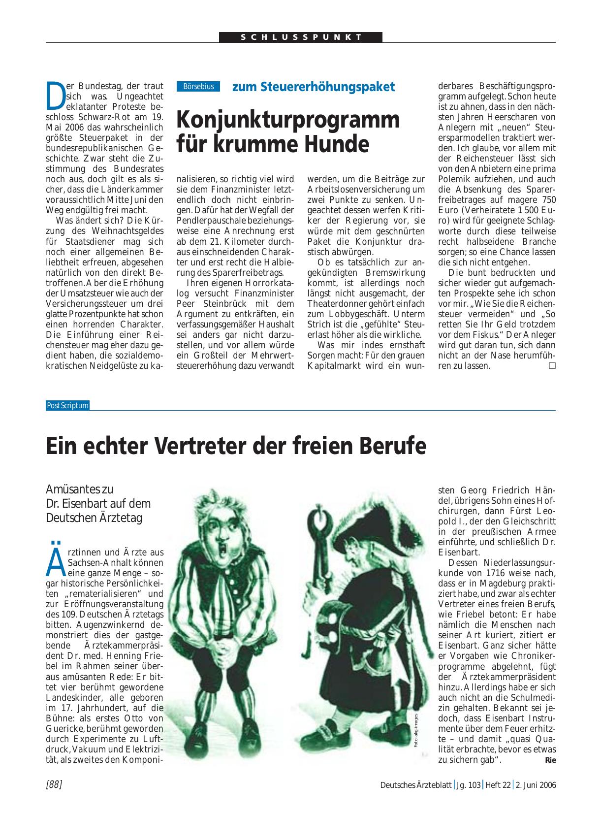 Vorschauseite 1: Ein echter Vertreter der freien Berufe