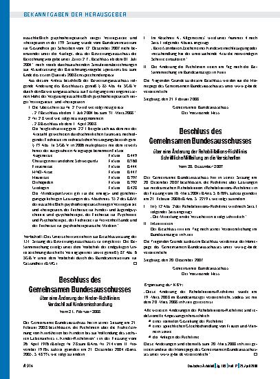 Vorschauseite 1: Bekanntmachungen