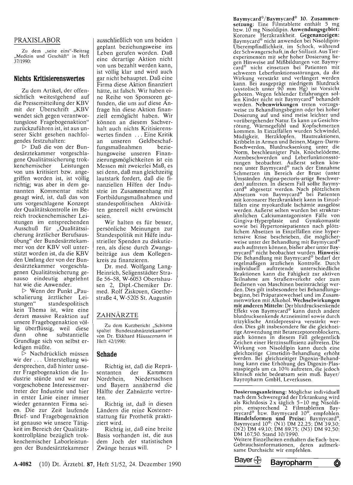 Vorschauseite 1: PRAXISLABOR: Nichts Kritisierenswertes