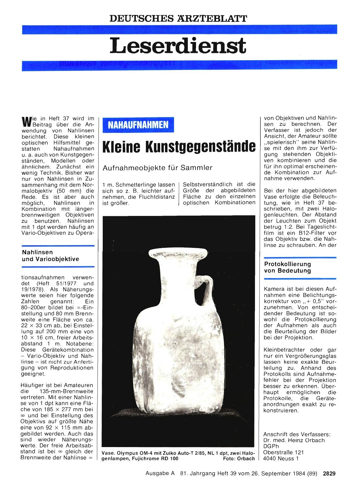 Vorschauseite 1: NAHAUFNAHMEN: Kleine Kunstgegenstände