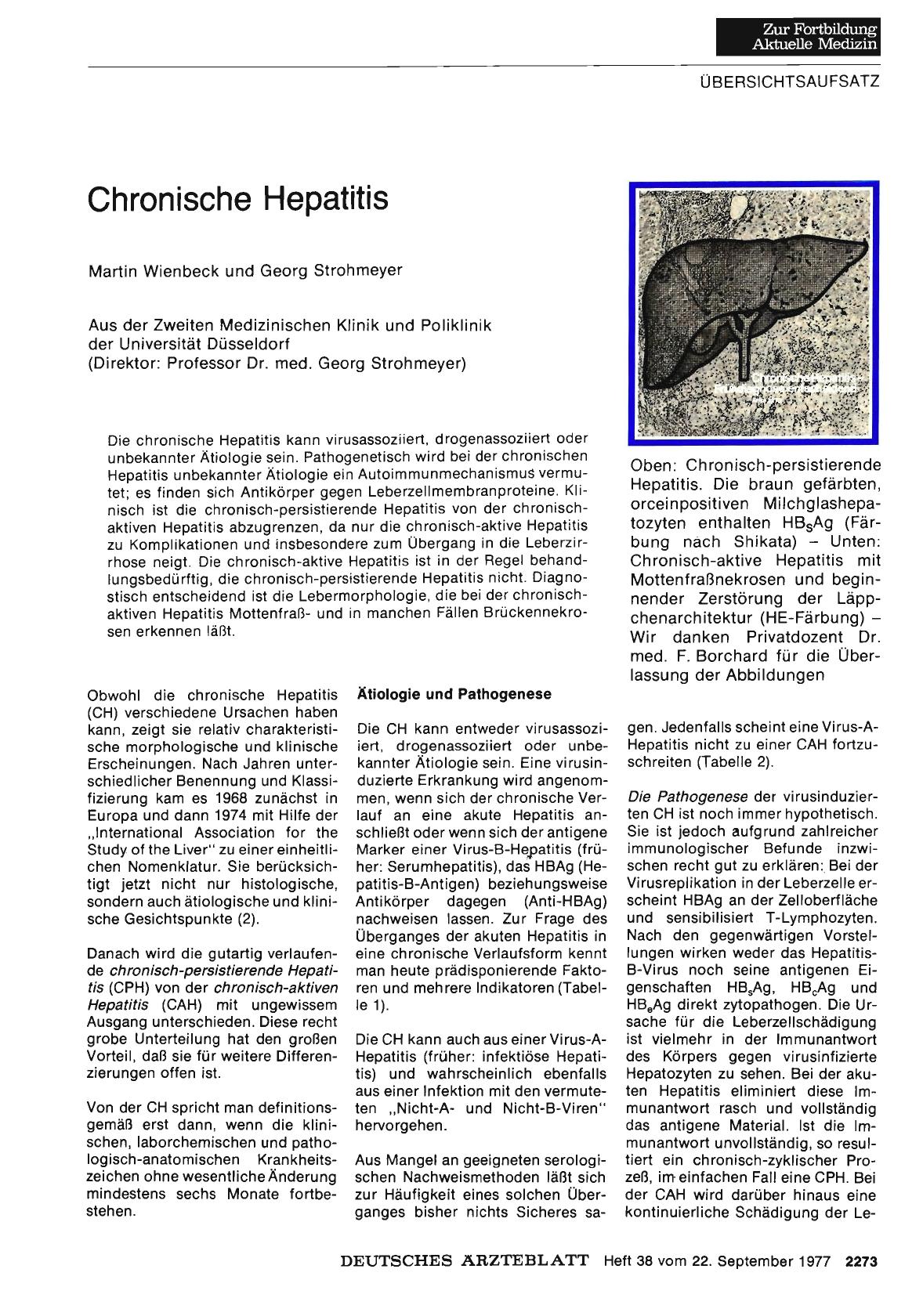 Vorschauseite 1: Chronische Hepatitis