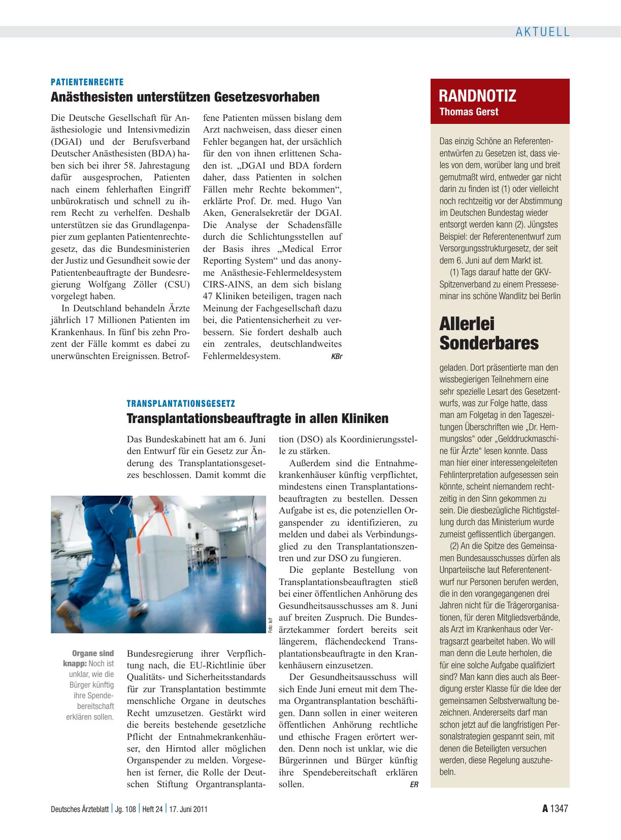 Vorschauseite 1: Randnotiz: Allerlei Sonderbares