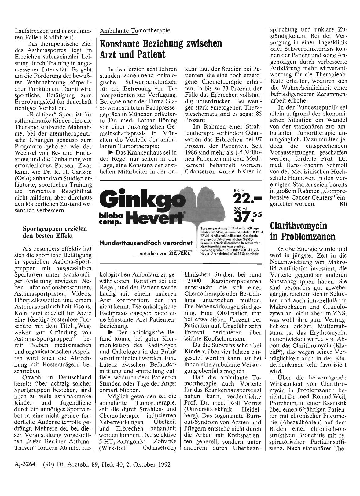 Vorschauseite 1: Clarithromycin in Problemzonen
