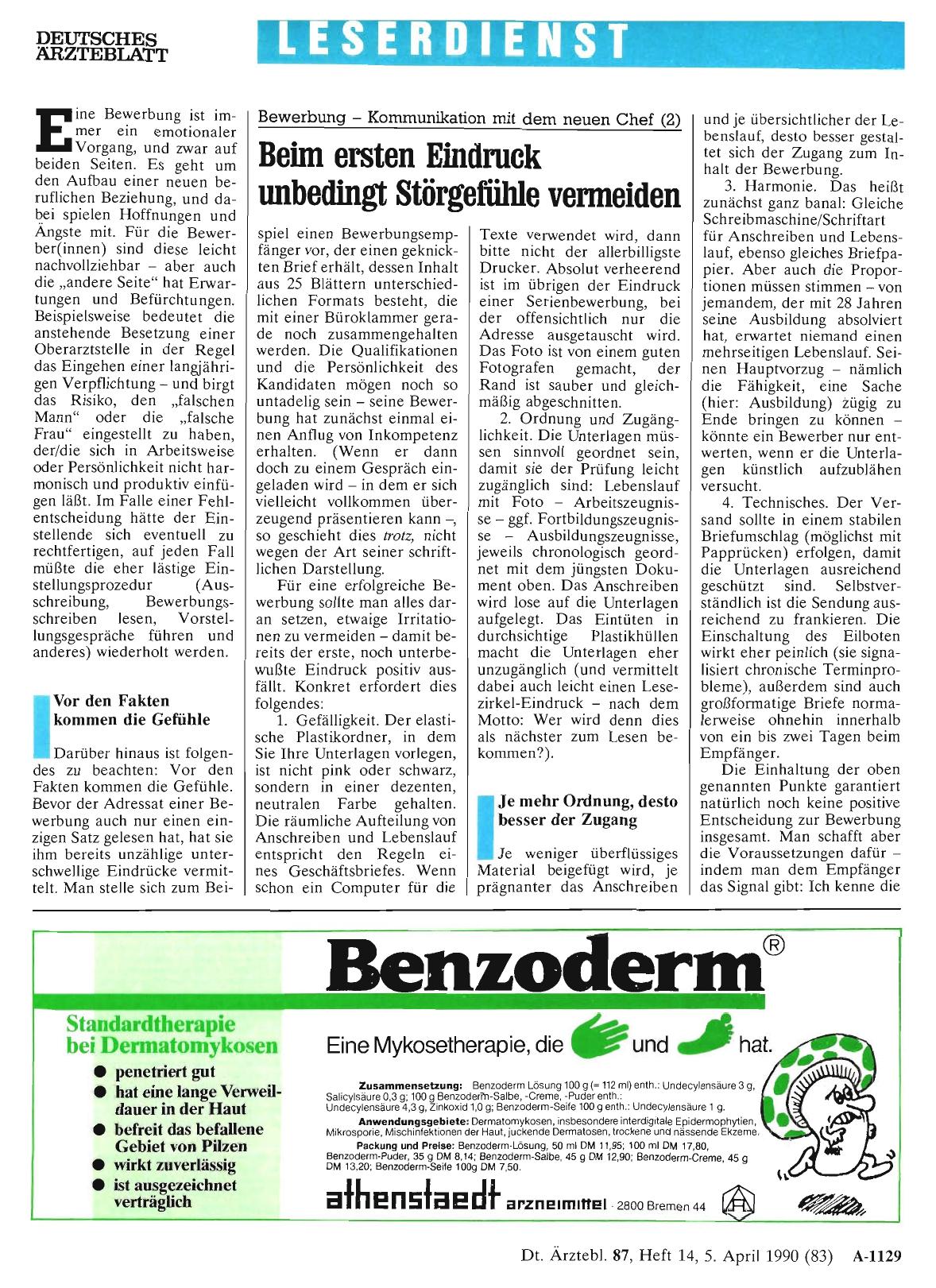 Vorschauseite 1: Bewerbung — Kommunikation mit dem neuen Chef (2): Beim ersten Eindruck unbedingt Störgefühle vermeiden