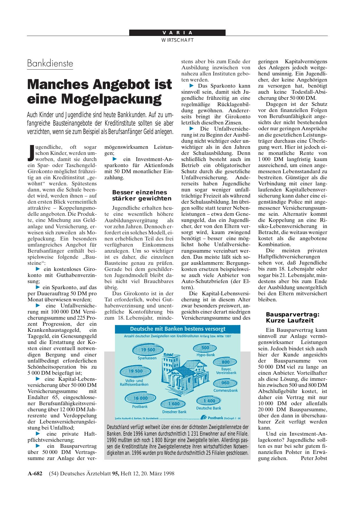 Vorschauseite 1: Bankdienste: Manches Angebot ist eine Mogelpackung