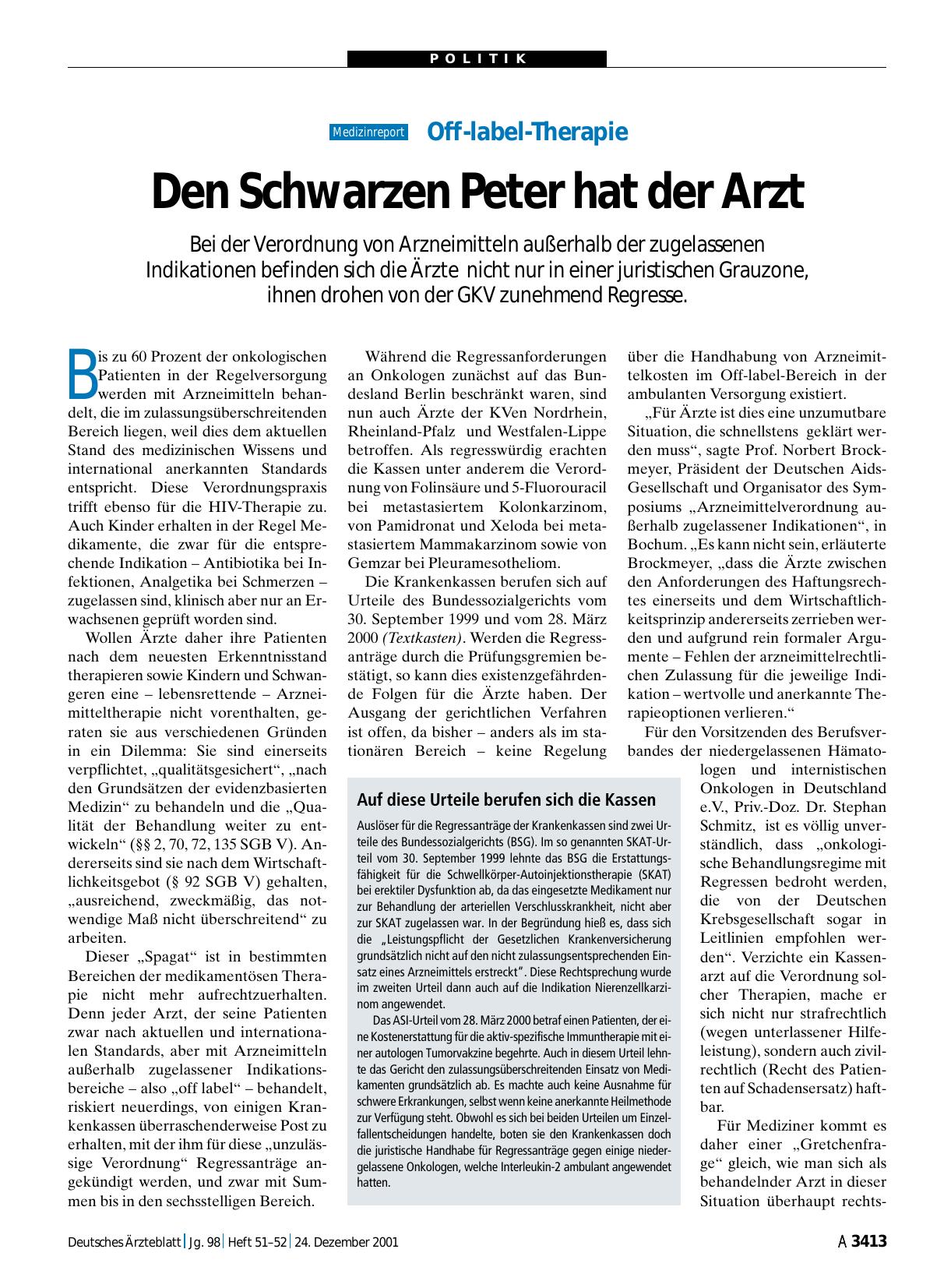 Vorschauseite 1: Auf diese Urteile berufen sich die Kassen