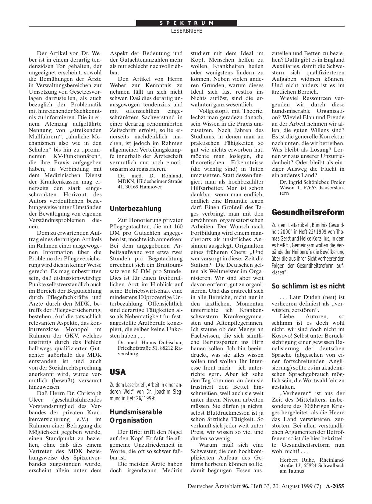 Vorschauseite 1: Gesundheitsreform: So schlimm ist es nicht