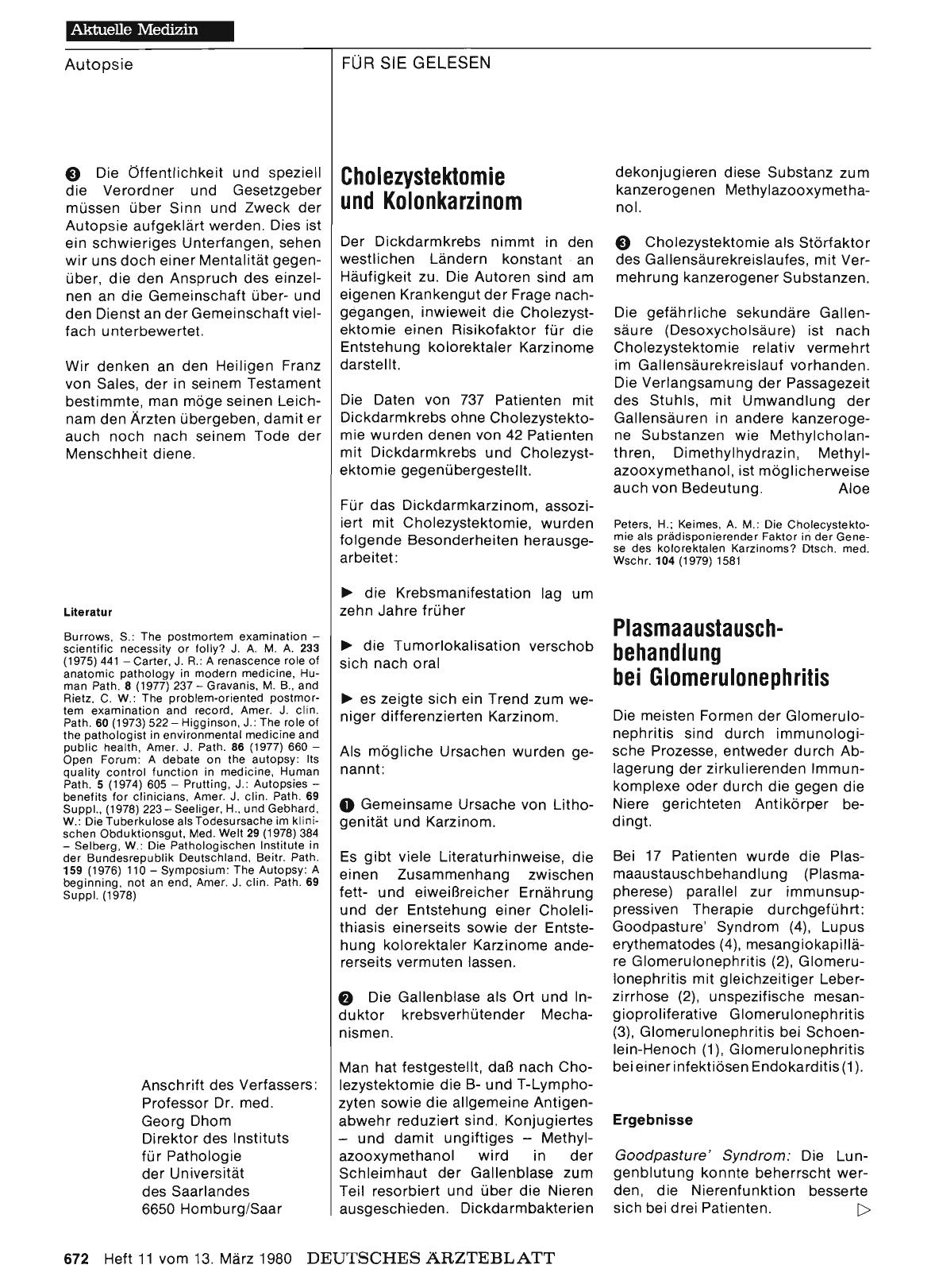 Vorschauseite 1: Cholezystektomie und Kolonkarzinom