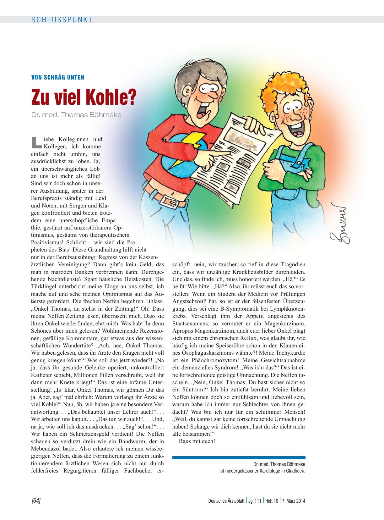 Vorschauseite 1: Von schräg unten: Zu viel Kohle?