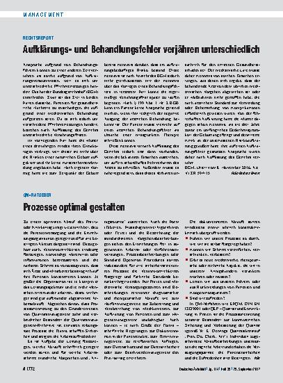 Vorschauseite 1: QM-Ratgeber: Prozesse optimal gestalten