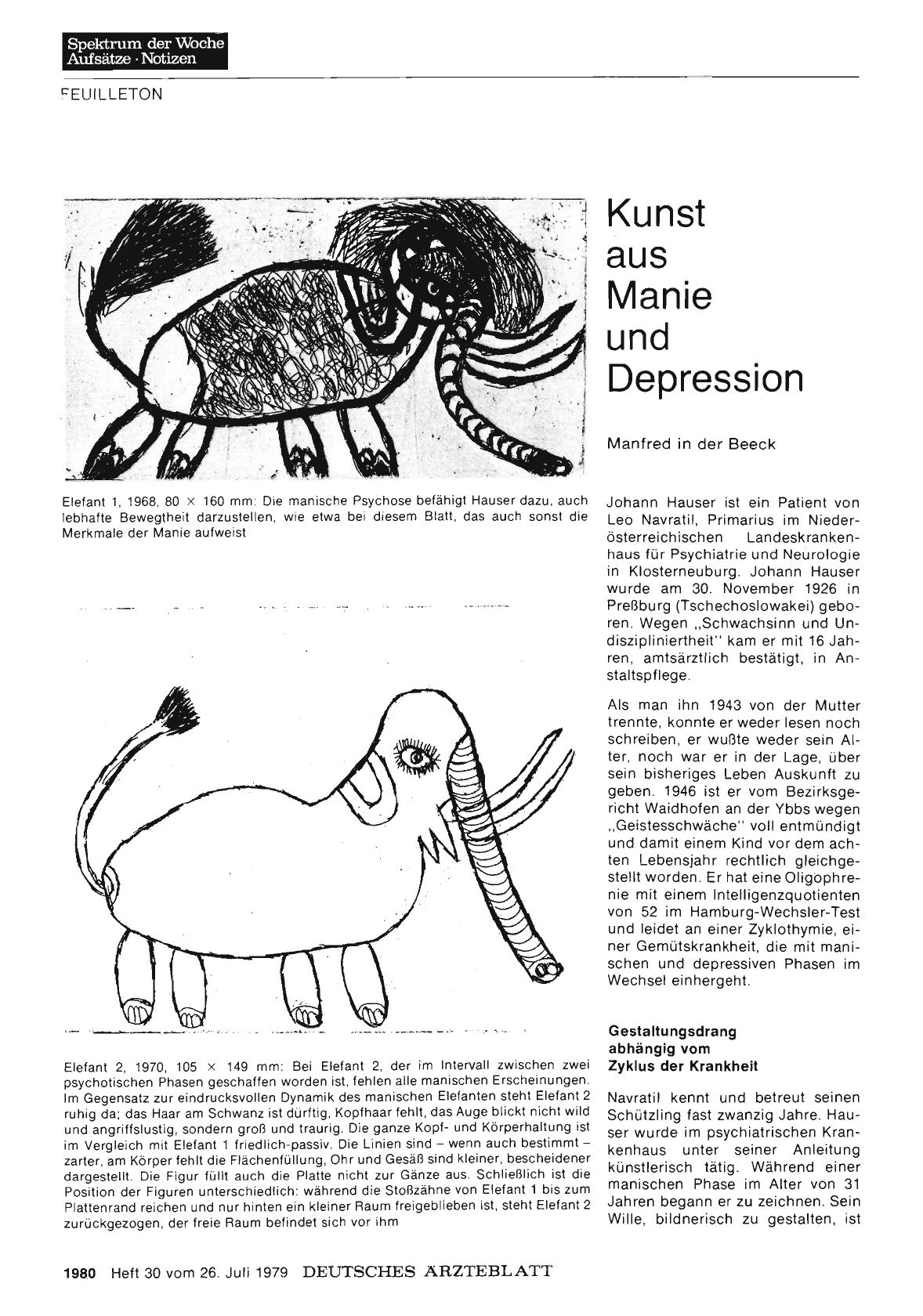 Vorschauseite 1: Kunst aus Manie und Depression