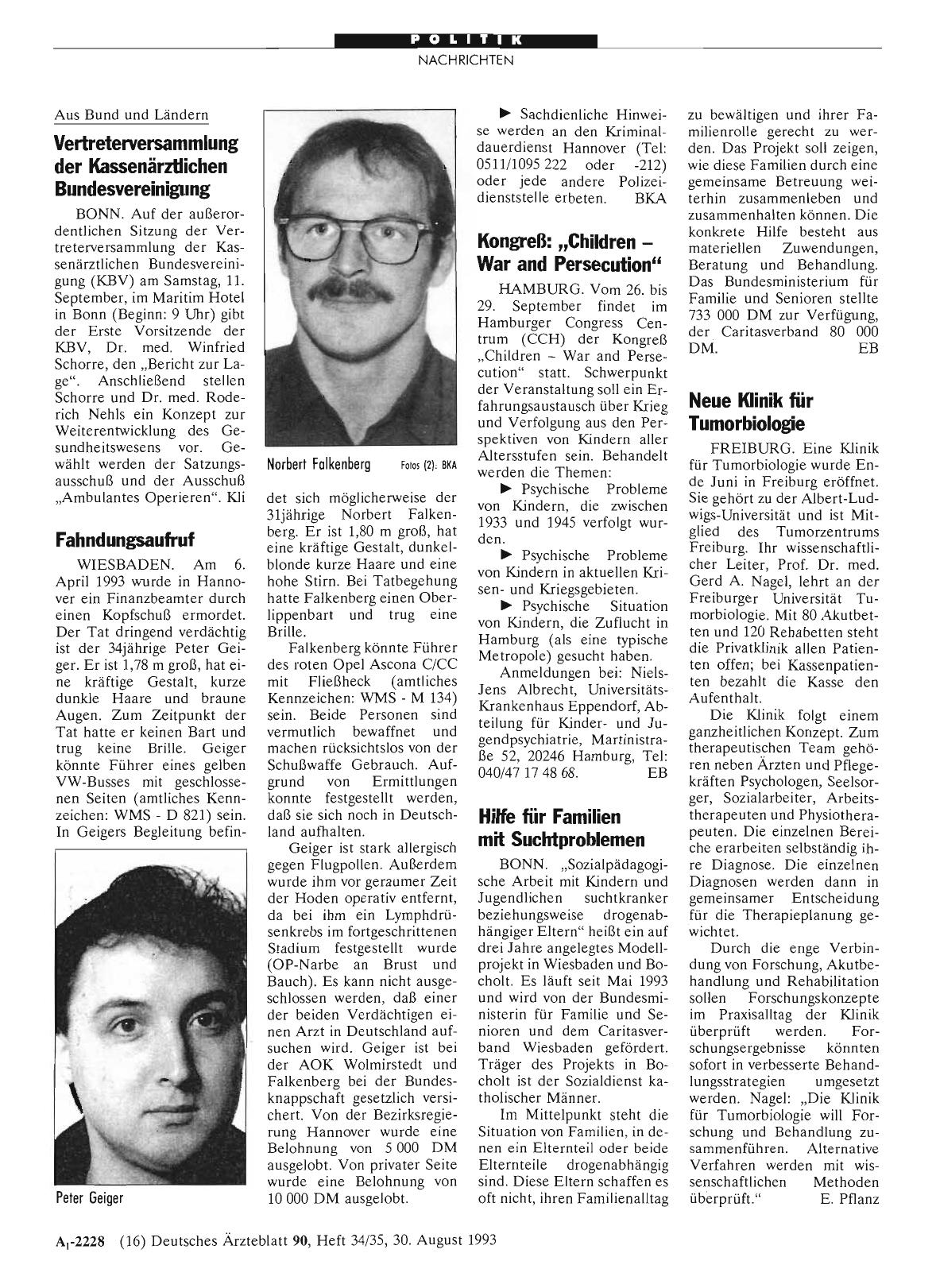 Vorschauseite 1: Neue Klinik für Tumorbiologie