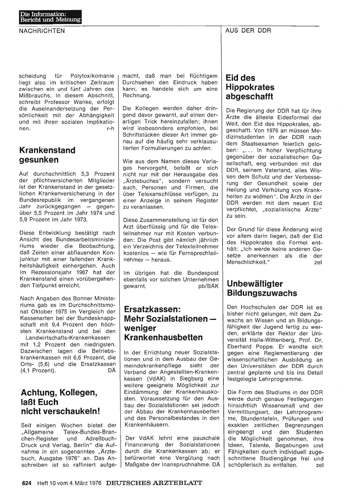 Vorschauseite 1: Eid des Hippokrates abgeschafft