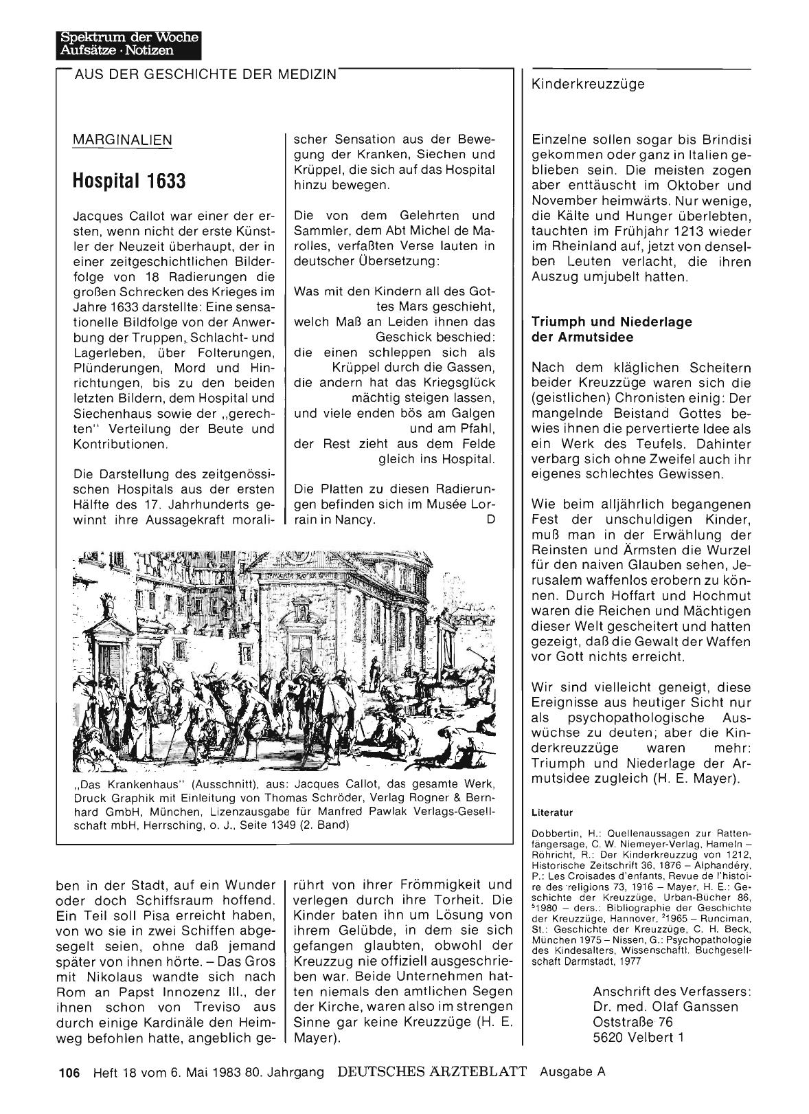 Vorschauseite 1: Hospital 1633