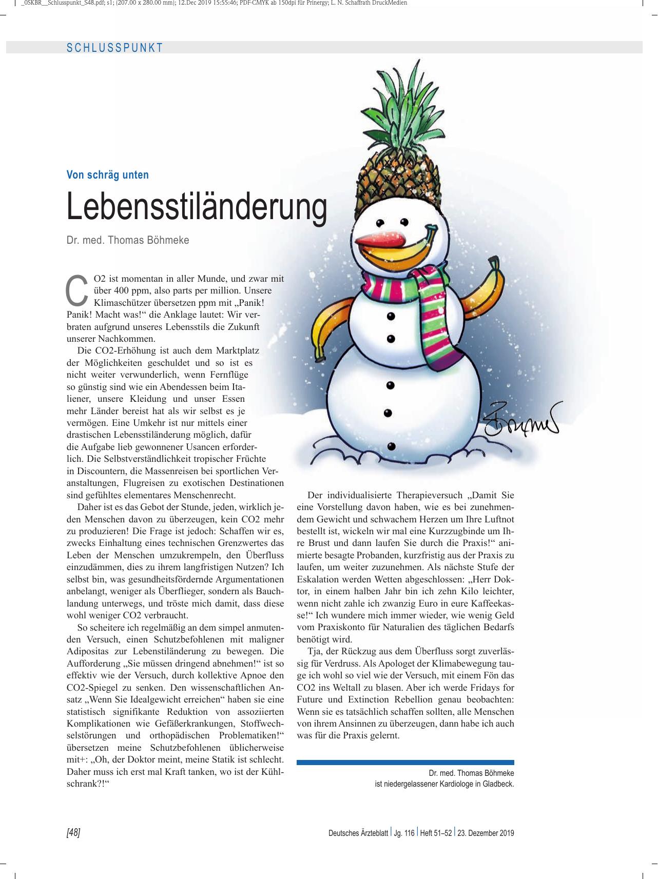 Vorschauseite 1: Von schräg unten: Lebensstiländerung