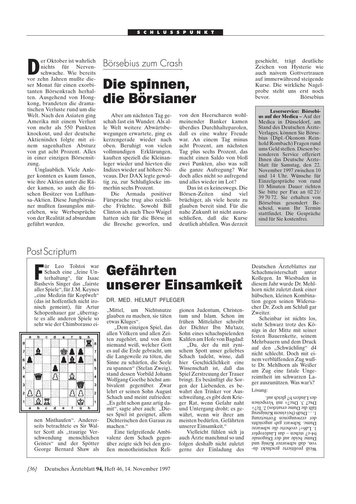 Vorschauseite 1: Börsebius zum Crash: Die spinnen, die Börsianer