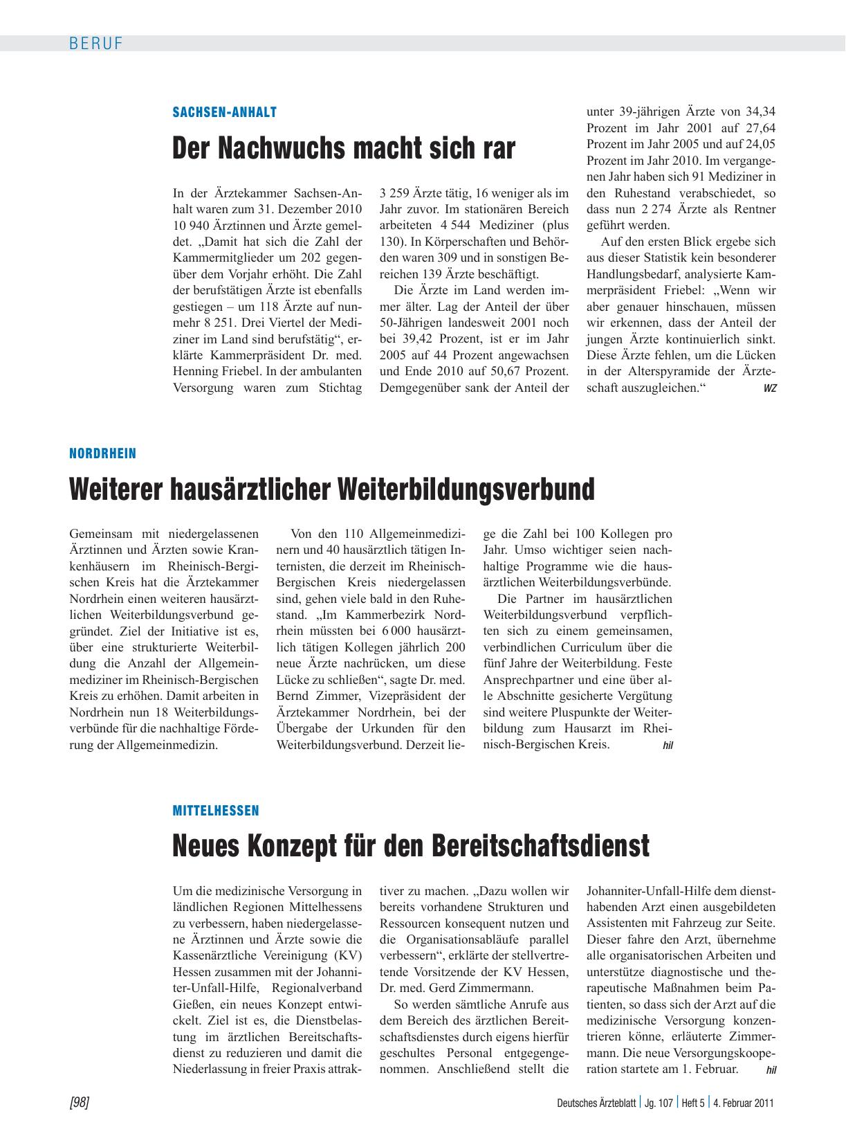 Vorschauseite 1: Sachsen-Anhalt: Der Nachwuchs macht sich rar