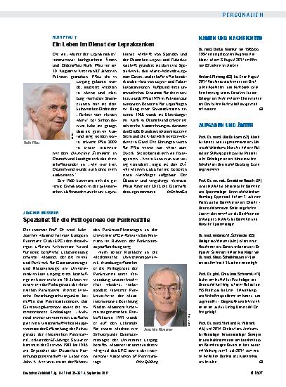 Vorschauseite 1: Namen und Nachrichten