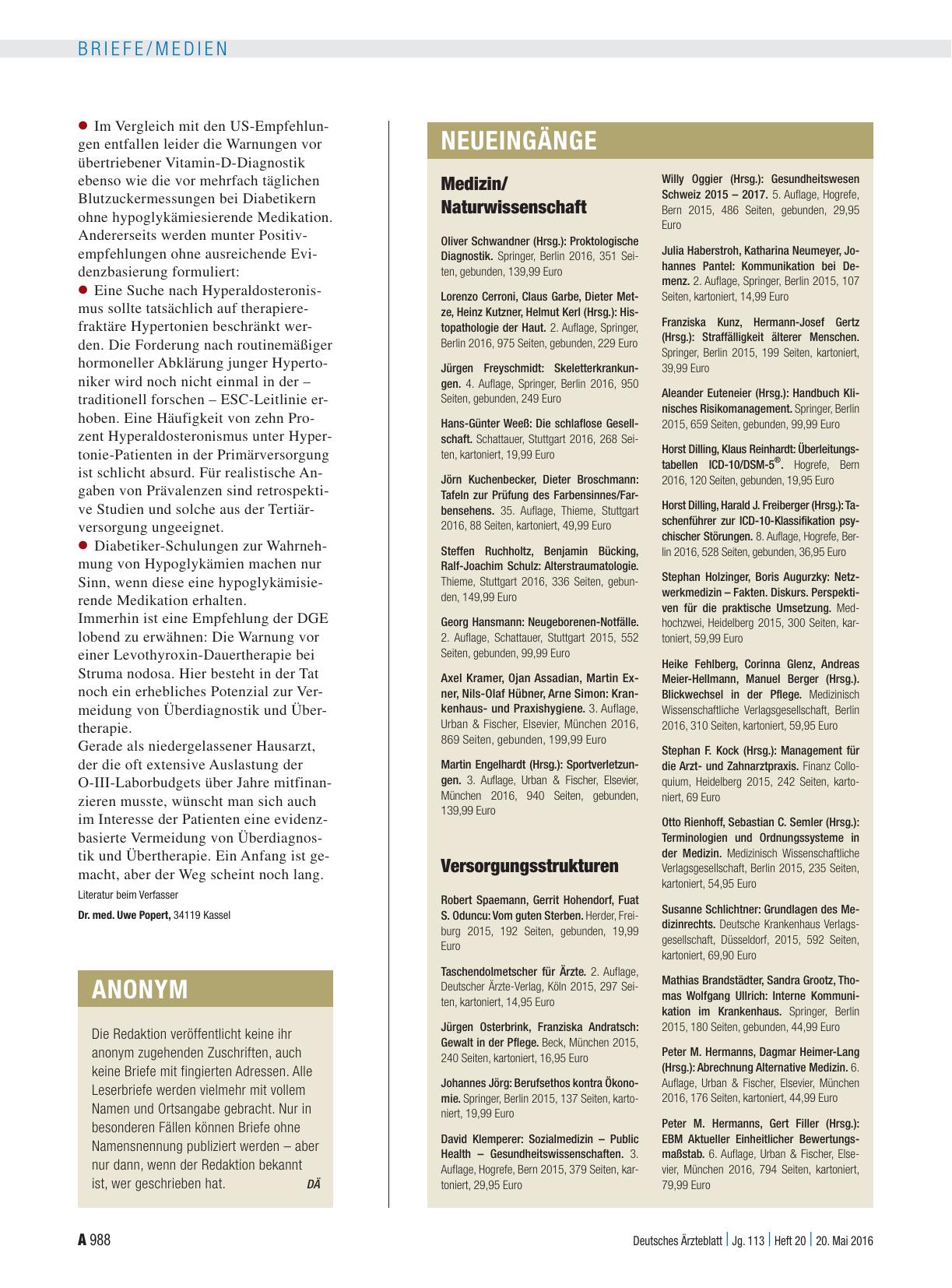 Vorschauseite 1: Neueingänge