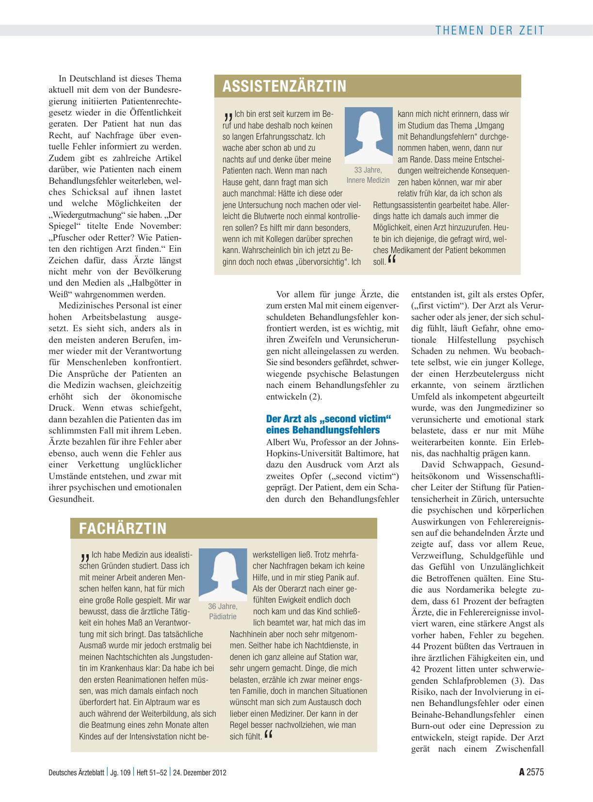 Vorschauseite 2: Behandlungsfehler: Die Angst vor der Schuld