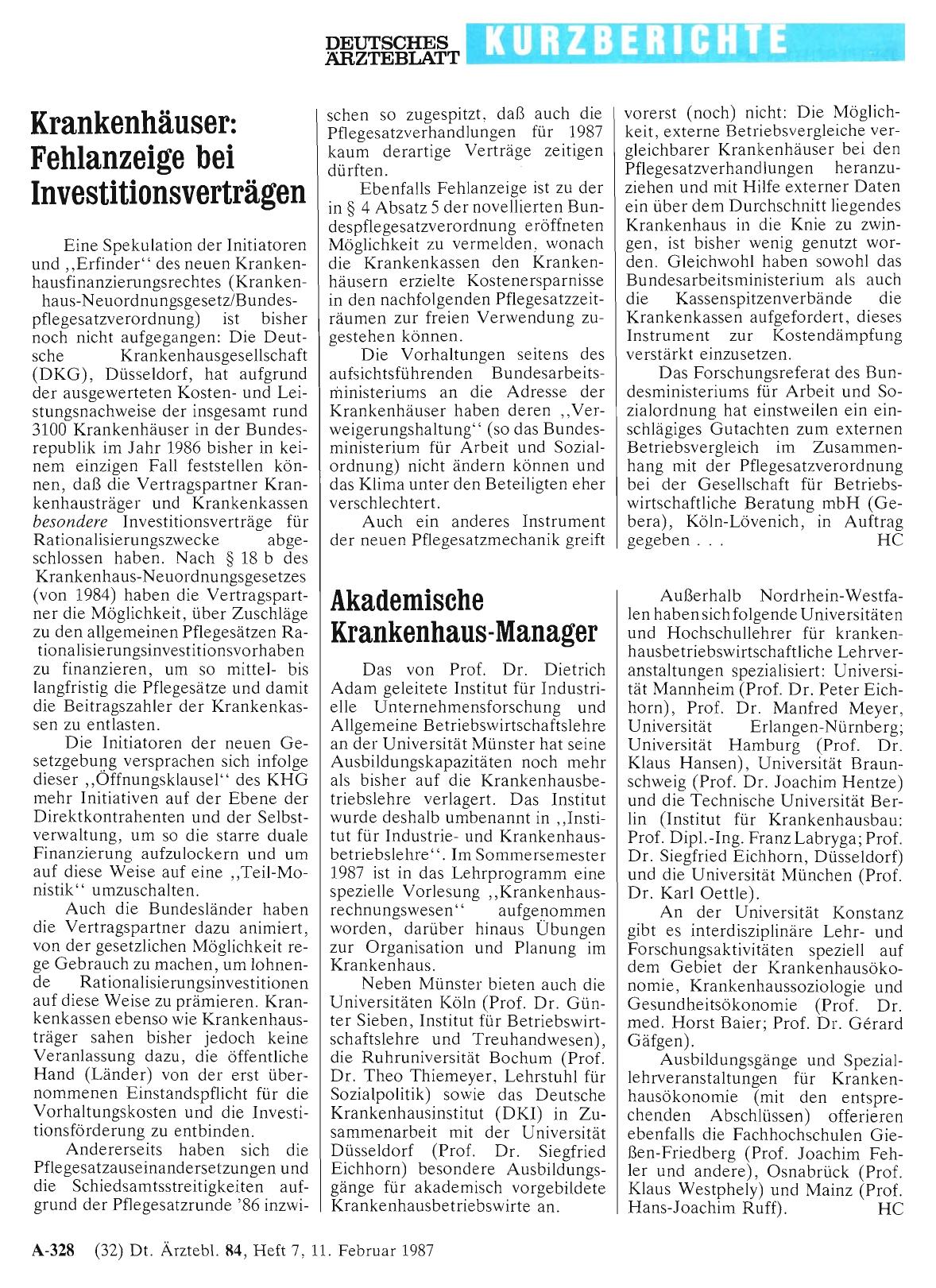 Vorschauseite 1: Akademische Krankenhaus-Manager