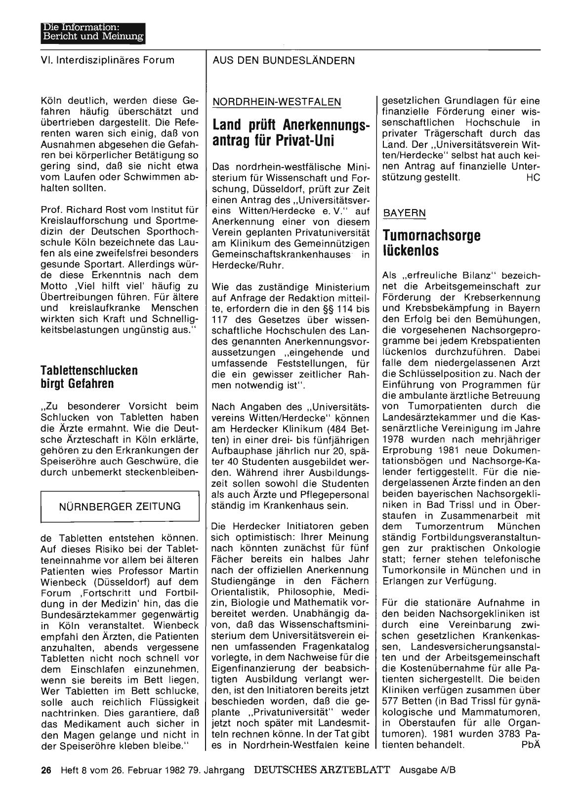 Vorschauseite 1: Bayern: Tumornachsorge lückenlos