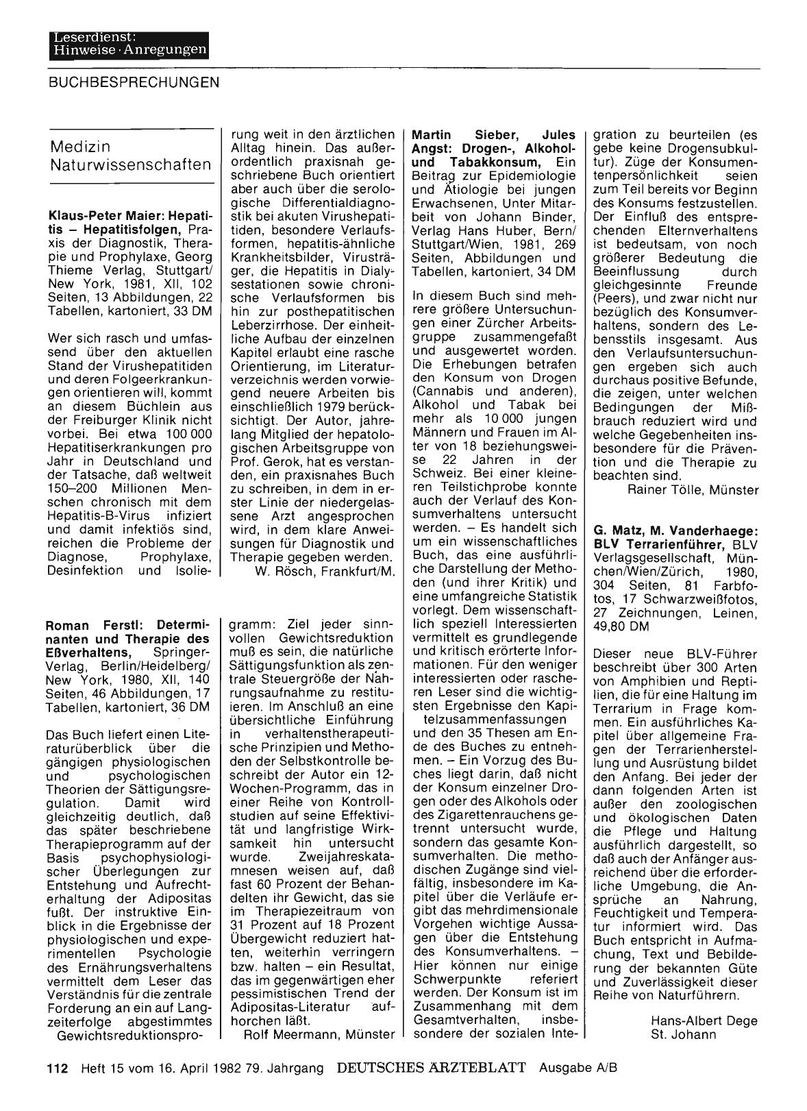 Vorschauseite 1: Medizin — Naturwissenschaften
